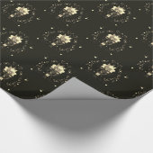 Schwarz-Weiß-Nussknacker Geschenkpapier (Ecke)