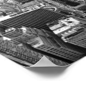 Schwarz-Weiß-NYC-Foto Poster (Ecke)