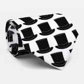 Schwarz-Weiß-Oberhuttenhalter-Huthalter-Krawatte f Krawatte (Gerollt)