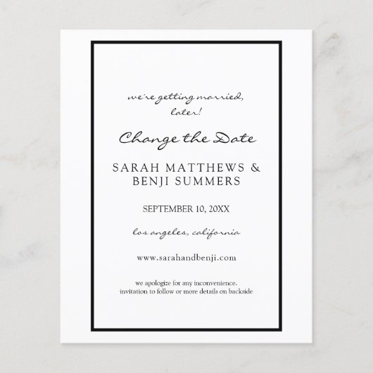 Schwarz/Weiß oder Datum ändern (Vorderseite)