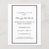 Schwarz/Weiß oder Datum ändern Flyer (Vorne)