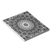 Schwarz-weiß, offen, Mandala Notizblock (angewinkelt)