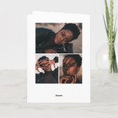 Schwarz-Weiß-Offset-Abschluss Arch 4 Foto Dankeskarte (Rückseite)