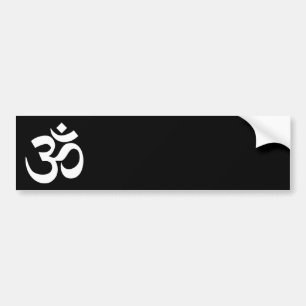 Schwarz-Weiß-Om-Symbol Autoaufkleber