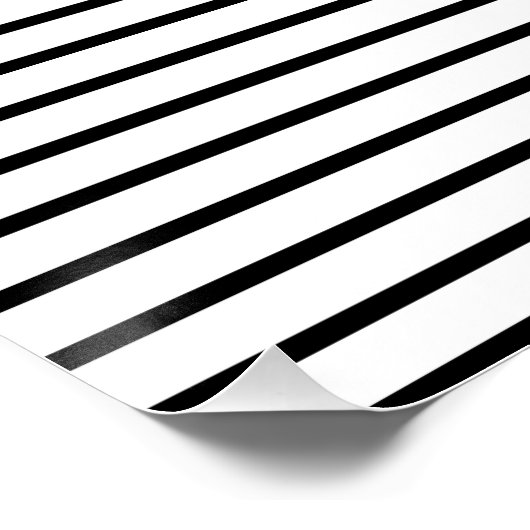 Schwarz-weiß Op Art Brown Sun Poster (Ecke)