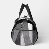 Schwarz-Weiß-Op-Art-Design, Duffle Bag (Rechts)