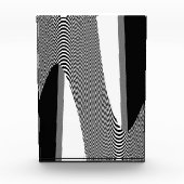 Schwarz-Weiß-Op-Art-Design, Foto (Vorderseite)