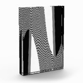 Schwarz-Weiß-Op-Art-Design, Foto (Links)