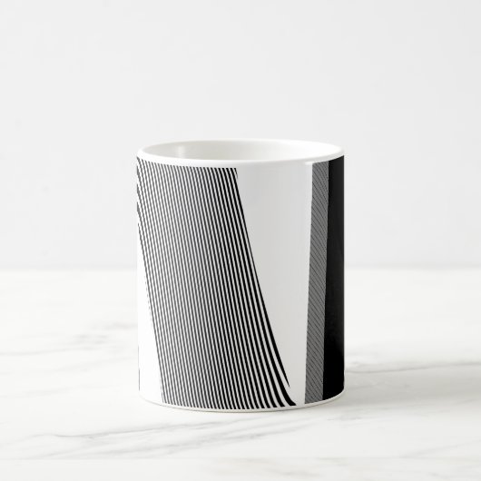 Schwarz-Weiß-Op-Art-Design, Kaffee-Tasse Kaffeetasse (Mittel)