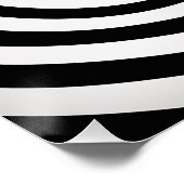 Schwarz-Weiß-Op-Art Poster (Ecke)