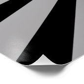 Schwarz-Weiß-Op-Art Poster (Ecke)