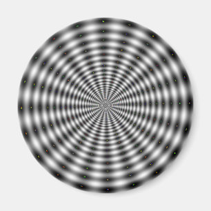 Schwarz-Weiß-Optik Magnet