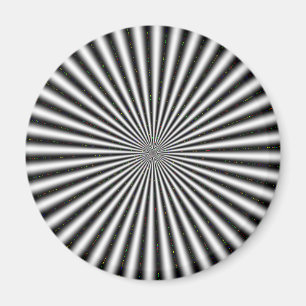 Schwarz-Weiß-Optik Magnet