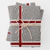 Schwarz-Weiß-Optik-Vortex-wirbel Geschenkpapier Set (Beispiel)