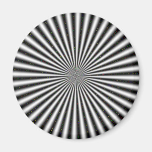 Schwarz-Weiß-optische Illusion Magnet