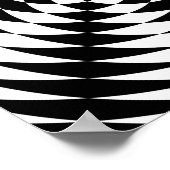 Schwarz-Weiß-optische Illusion Poster (Ecke)