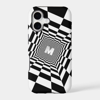 Schwarz-Weiß-Optische Täuschung, Weißes Monogramm