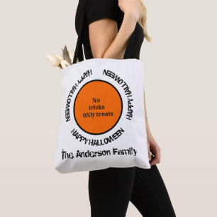 Schwarz-weiß Orange Spooky Modernes glückliches Ha Tasche