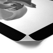 Schwarz-Weiß-Orchideen am Stem Poster (Ecke)