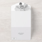 Schwarz-Weiß-Orchideen-Hochzeit All In One Einladung (Außenbereich)