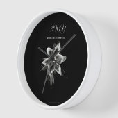 Schwarz-Weiß-Orientale-Lippenmauer Uhr (Winkel)