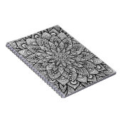 Schwarz-Weiß Original-Mandala-Kunst Notizblock (Rechte Seite)