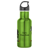 Schwarz-Weiß-Ouverpaint Trinkflasche (Vorderseite)