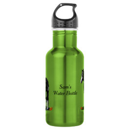 Schwarz-Weiß-Ouverpaint Trinkflasche