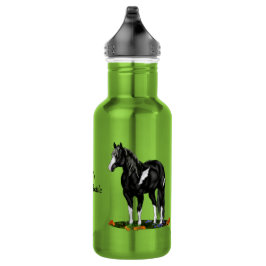 Schwarz-Weiß-Ouverpaint Trinkflasche