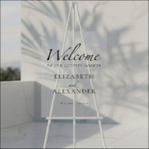 Schwarz-Weiß-Paare Dusche Akryllische Begrüßungsze