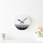 Schwarz-Weiß-Paare-Hintergrund Runde Wanduhr (Zuhause)