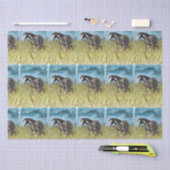 Schwarz-Weiß-Paint Horst Wasserfarbe Kunst Seidenpapier (Handwerk)