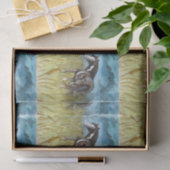 Schwarz-Weiß-Paint Horst Wasserfarbe Kunst Seidenpapier (Geschenk)