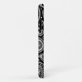 Schwarz-Weiß-Paisley-Muster Case-Mate iPhone Hülle (Hinten/Rechts)