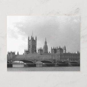 Schwarz & Weiß Palace of Westminster Postkarte