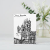 Schwarz-Weiß Palermo Postkarte (Stehend Vorderseite)