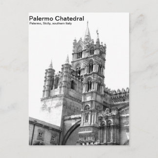 Schwarz-Weiß Palermo Postkarte