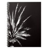 Schwarz-Weiß-Palme Notizblock (Vorderseite)