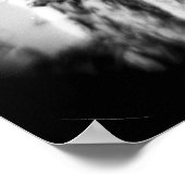 Schwarz-Weiß-Palme Poster (Ecke)