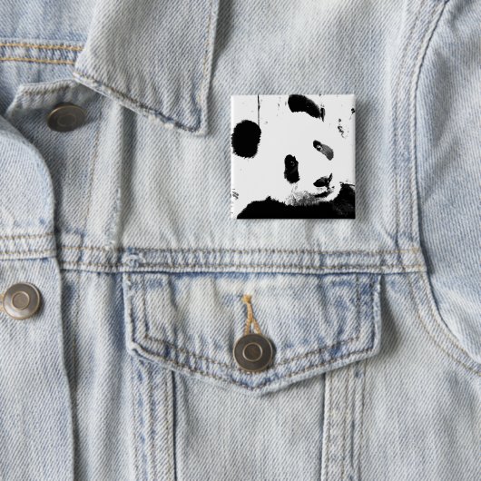Schwarz/Weiß Panda Button (Beispiel)