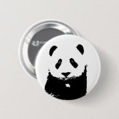 Schwarz/Weiß Panda Button (Vorne & Hinten)