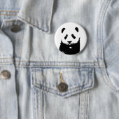 Schwarz/Weiß Panda Button (Beispiel)