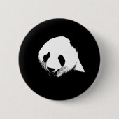 Schwarz/Weiß Panda Button (Vorderseite)