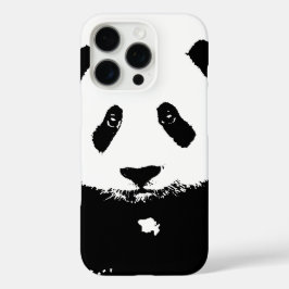Schwarz/Weiß Panda iPhone 16 Pro Hülle