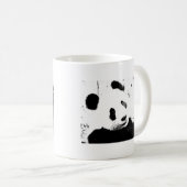 Schwarz/Weiß Panda Kaffeetasse (VorderseiteRechts)