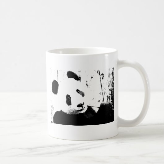 Schwarz/Weiß Panda Kaffeetasse (Rechts)
