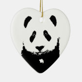 Schwarz/Weiß Panda Keramikornament (Rechts)