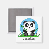 Schwarz-Weiß-Panda Magnet (Vorderseite/Rückseite)