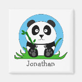 Schwarz-Weiß-Panda Magnet (Vorne)