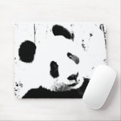 Schwarz/Weiß Panda Mousepad (Mit Mouse)
